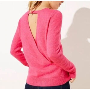 LOFT Pink Crew Neck Sweater LP